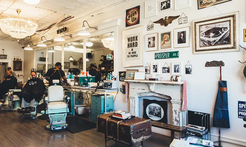 Detroit Barbers shop interior